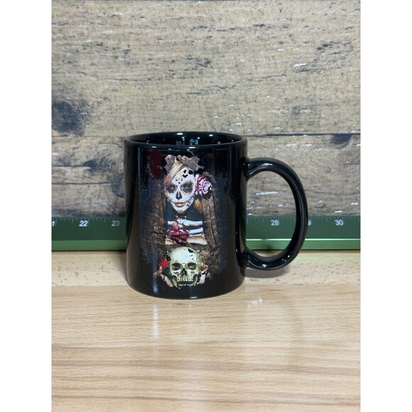 Halloween Day Of Dead Gothic Whimsigoth Walking Dead Death Flowers Zombie MUG - Picture 9 of 13